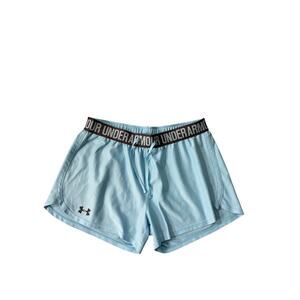 Under Armour Light Blue Exercise Shorts - Size S
